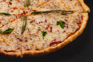 Pizza, jatlian pizza, slice of pizza