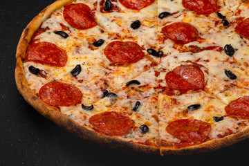 Pizza, jatlian pizza, slice of pizza