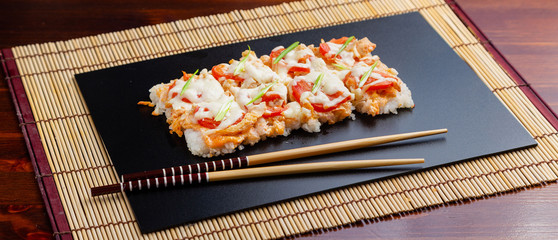 Sushi rolls, Japanese traditional cuisine