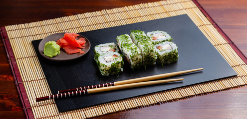 Sushi rolls, Japanese traditional cuisine