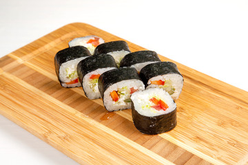 Sushi rolls, Japanese traditional cuisine
