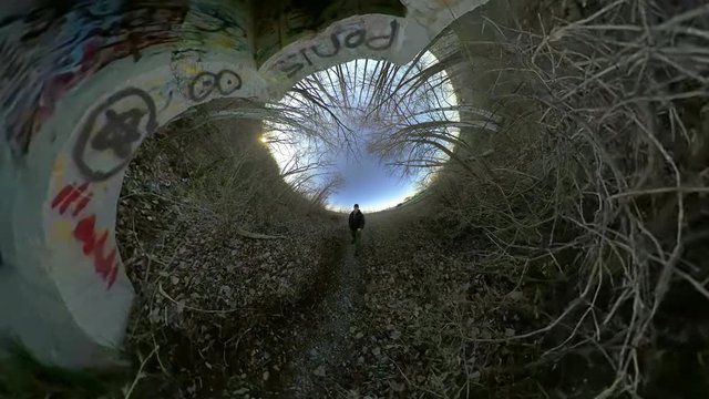 Lone man entering the Vampire's nest at dusk is very frightening.
