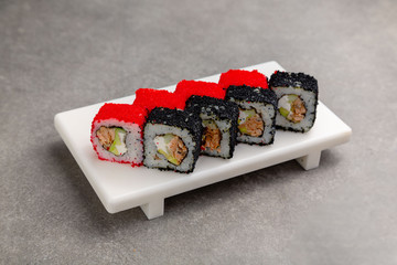 Sushi rolls, Japanese traditional cuisine