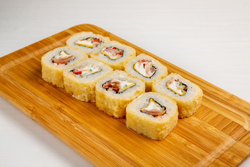 Sushi rolls, Japanese traditional cuisine
