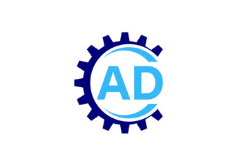 Initial Monogram Letter A D Logo Design Vector Template. Graphic Alphabet Symbol for Corporate Business Identity