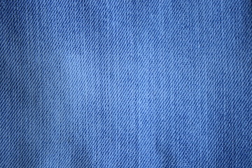 Light old  blue fabric cloth background or bright indigo color textile background.