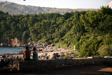 tourists on the bridge