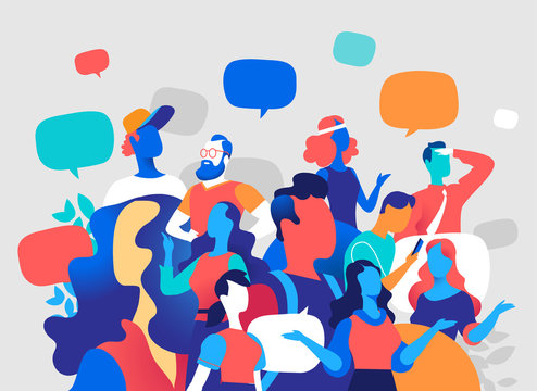 Le persone e la comunicazione digitale. Folla parlante