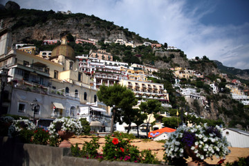 view of the village of the french riviera