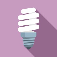 Led bulb icon. Flat illustration of led bulb vector icon for web design