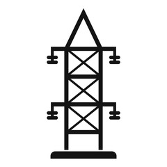 Electric tower icon. Simple illustration of electric tower vector icon for web design isolated on white background