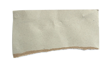 Obraz premium old torn paper isolated on white background with space for text