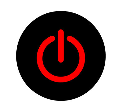 shutdown vector icon for app and web