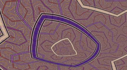 mosaic tile mosaic with fractal design