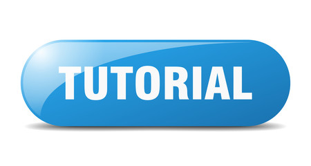 tutorial button. tutorial sign. key. push button. - obrazy, fototapety, plakaty
