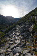 High tops of Polish Tatra Mountains National Park in Zakopane Poland