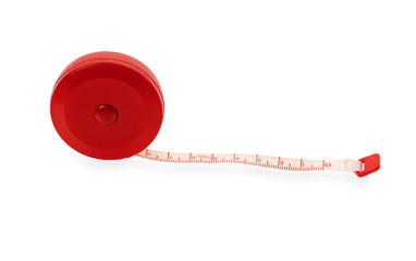 red tape measure isolated on white background - Powered by Adobe