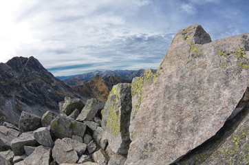 High tops of Polish Tatra Mountains National Park in Zakopane Poland