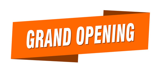 grand opening banner template. grand opening ribbon label sign