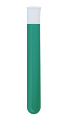 Isolated test tube. vector illustration