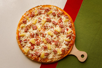 Italian traditional hot pizza