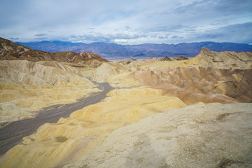 zabriskie point in death valley national park in california, usa