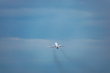 Passenger plane takeoff