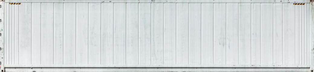 White container texture for background, The surface texture of the white sea container without labels, Reefer container background.