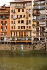 Fototapeta na wymiar Buildings by the river