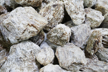 Close-up of the gypsum stone used for building materials - obrazy, fototapety, plakaty