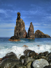 rock finger of neptune on a madeira