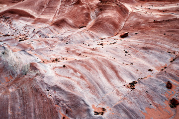close up of red rock