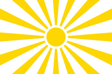 Sun rays summer background design. Vector isolated background illustration. Abstract yellow background. Abstract spotlight. Summer background sun rays.