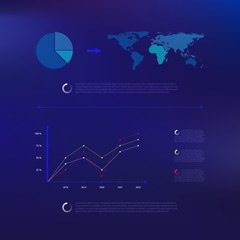 Infographic concept for web design and presentation. vector illustration