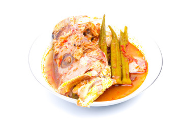 A high key picture of red snapper 