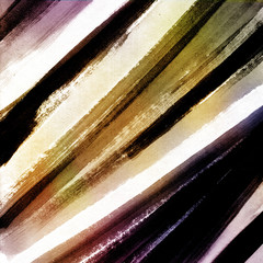 Abstract hand drawn watercolor wash  background. Aquarelle colorful texture. Coffee-colored stripes.