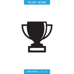 Trophy icon vector design template