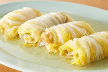 Traditional Chinese food, brewed with cabbage