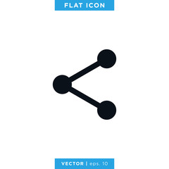 Share Connection Icon Vector Design Template