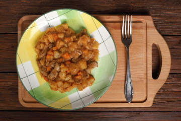 Vegetable Stew with Chicken Gizzards