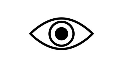 Eye Icon Design Template on white background