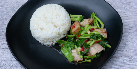 Thai food mixed dishes 