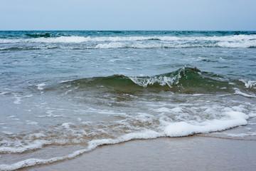 Cold Baltic Sea. Early autumn