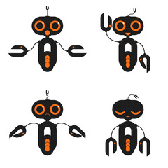 A variety of cute robots