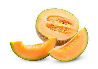 Melon, fruit, isolated on a white background