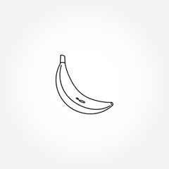banana line icon. banana isolated line icon