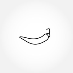 Chili Pepper line icon. Chili Pepper isolated line icon