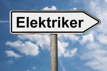 Wegweiser Elektriker
