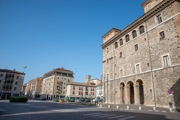 Fototapeta na wymiar piazza del popolo in terni with the municipality