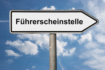 Wegweiser Führerscheinstelle